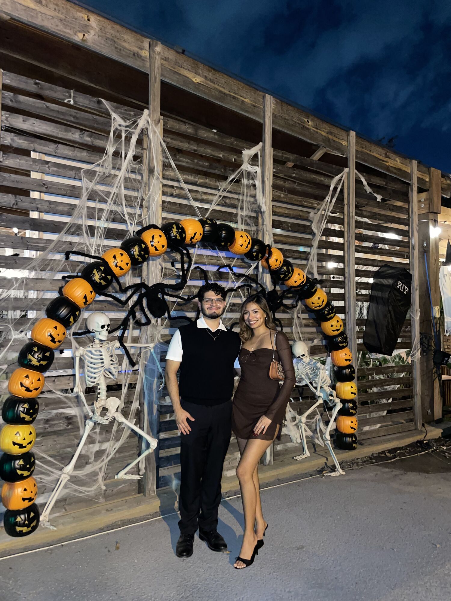 night of our first anniversary